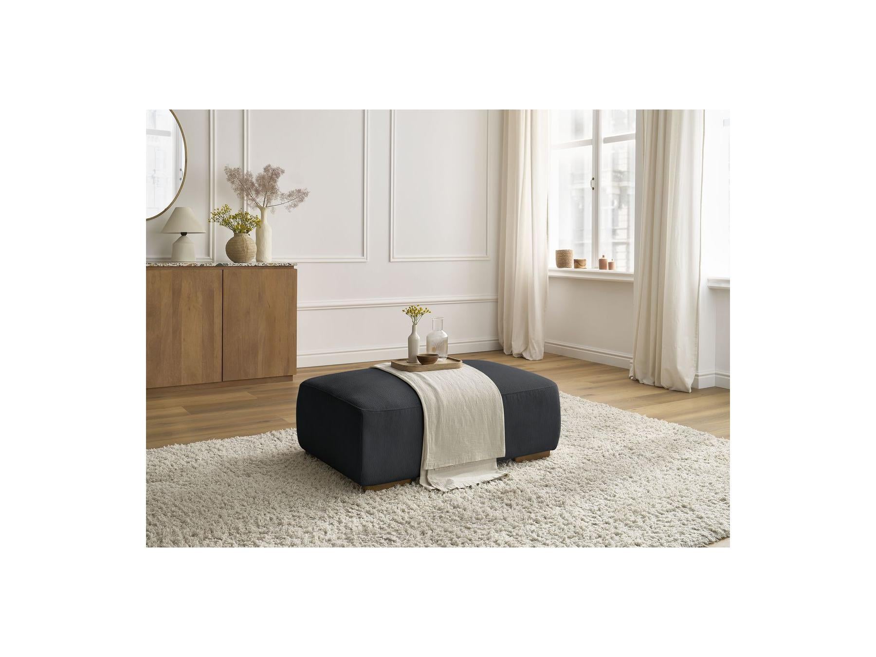 Sidonie - Pouf - Velours Côtelé