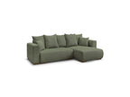 Sidonie - Canapé D'Angle Convertible Réversible Coffre - Velours Côtelé