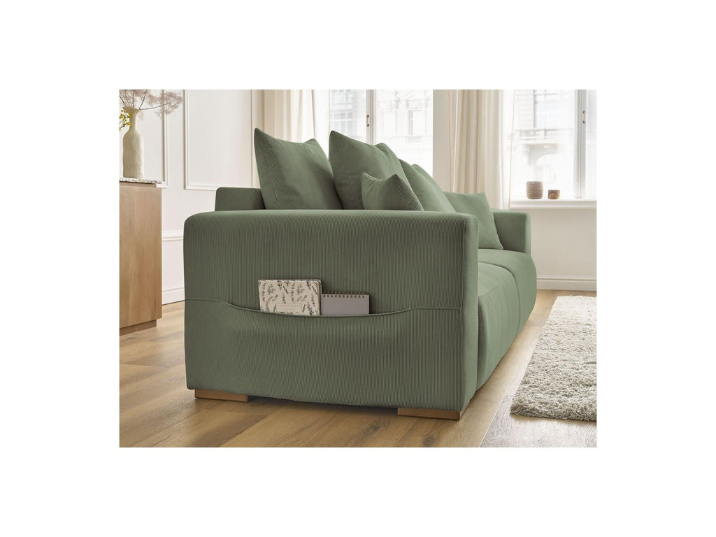 Sidonie - Canapé Droit Convertible - Velours Côtelé