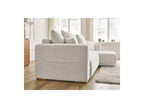 Sidonie - Canapé D'Angle Convertible Réversible Coffre - Tissu Chiné