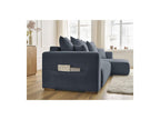 Sidonie - Canapé D'Angle Convertible Réversible Coffre - Tissu Chiné