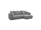 Sidonie - Canapé D'Angle Convertible Réversible Coffre - Tissu Chiné