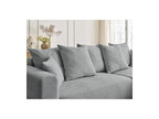 Sidonie - Canapé D'Angle Convertible Réversible Coffre - Tissu Chiné