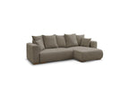 Sidonie - Canapé D'Angle Convertible Réversible Coffre - Tissu Chiné