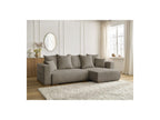 Sidonie - Canapé D'Angle Convertible Réversible Coffre - Tissu Chiné