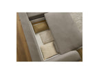 Sidonie - Canapé D'Angle Convertible Réversible Coffre - Tissu Chiné