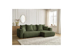 Sidonie - Canapé D'Angle Convertible Réversible Coffre - Tissu Chiné