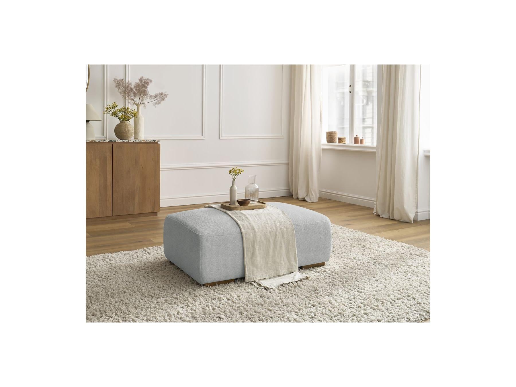 Sidonie - Pouf - Tissu Chiné