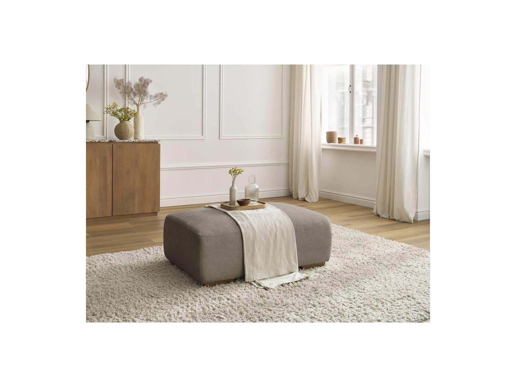 Sidonie - Pouf - Tissu Chiné
