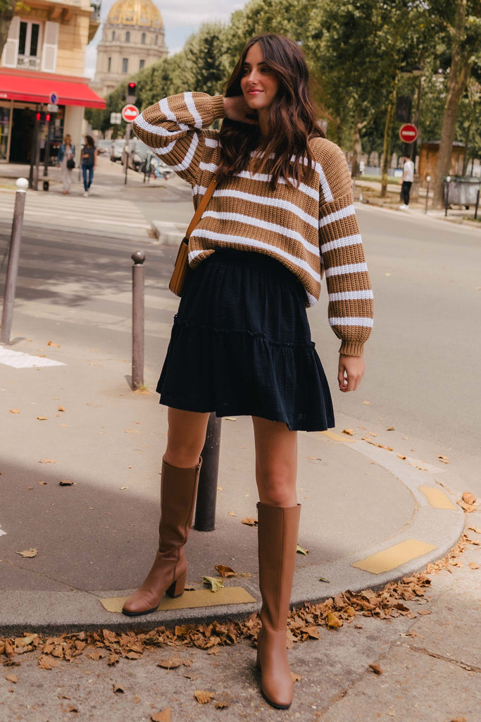 Pull Ciste Camel Ecru