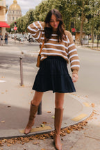 Pull Ciste Camel Ecru