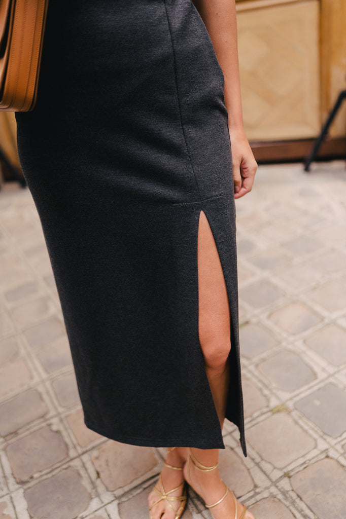 Jupe Léana Gris Chiné