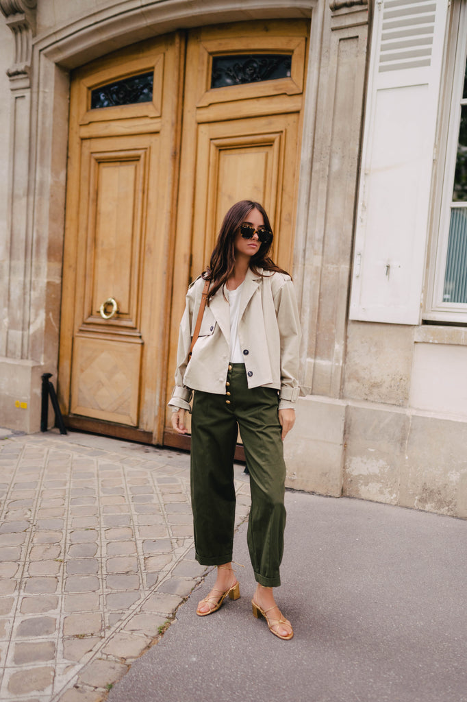 Pantalon Tiago Gabardine Kaki