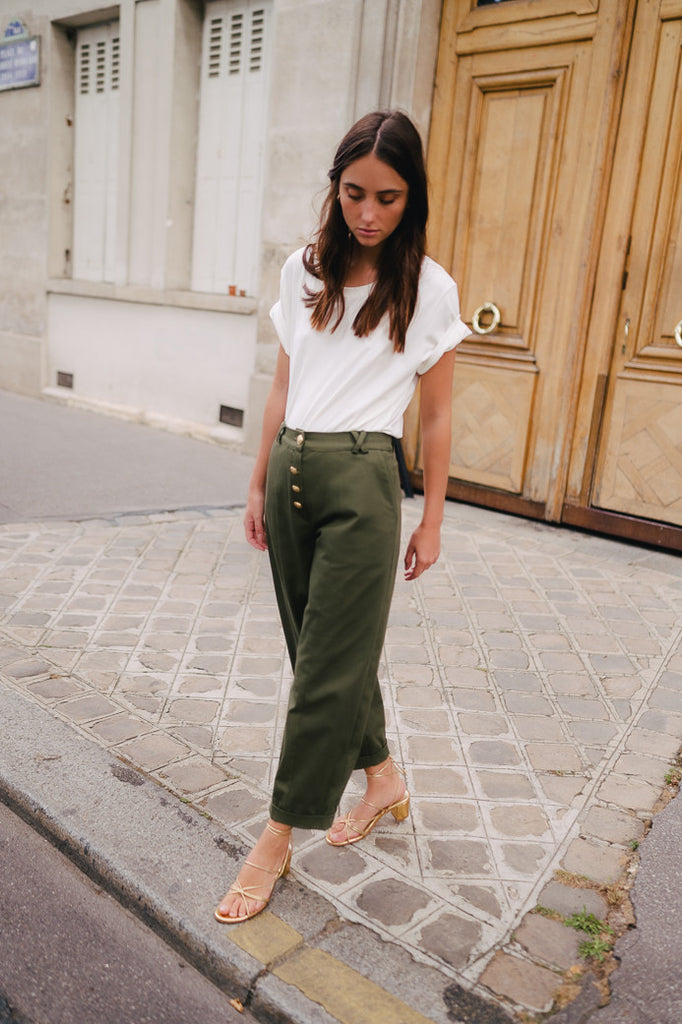 Pantalon Tiago Gabardine Kaki