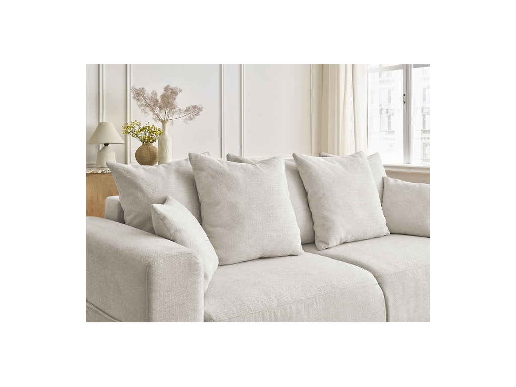 Sidonie - Canapé Droit Convertible - Tissu Chiné