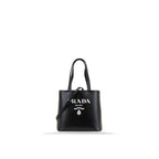 Prada - Cabas Logo Leather - Femme - Black