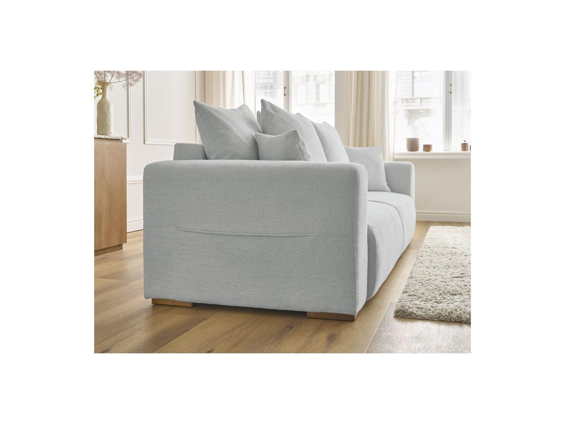 Sidonie - Canapé Droit Convertible - Tissu Chiné