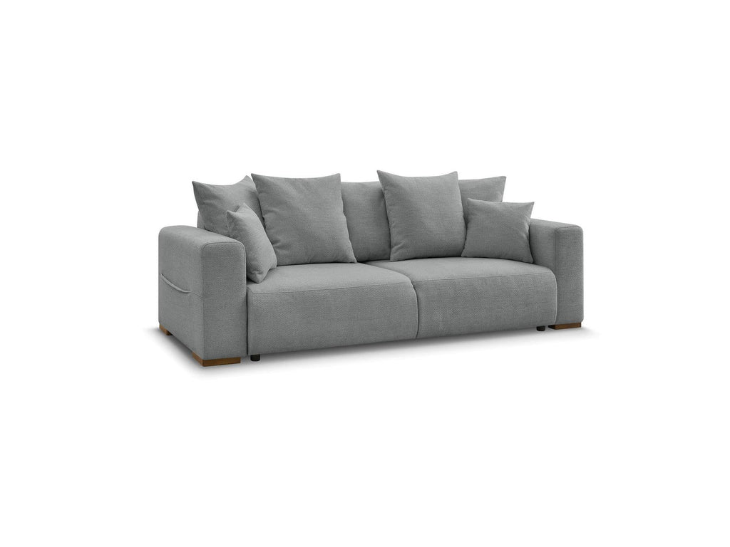 Sidonie - Canapé Droit Convertible - Tissu Chiné