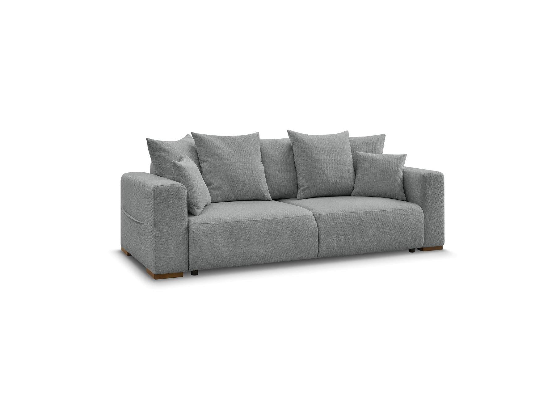 Sidonie - Canapé Droit Convertible - Tissu Chiné