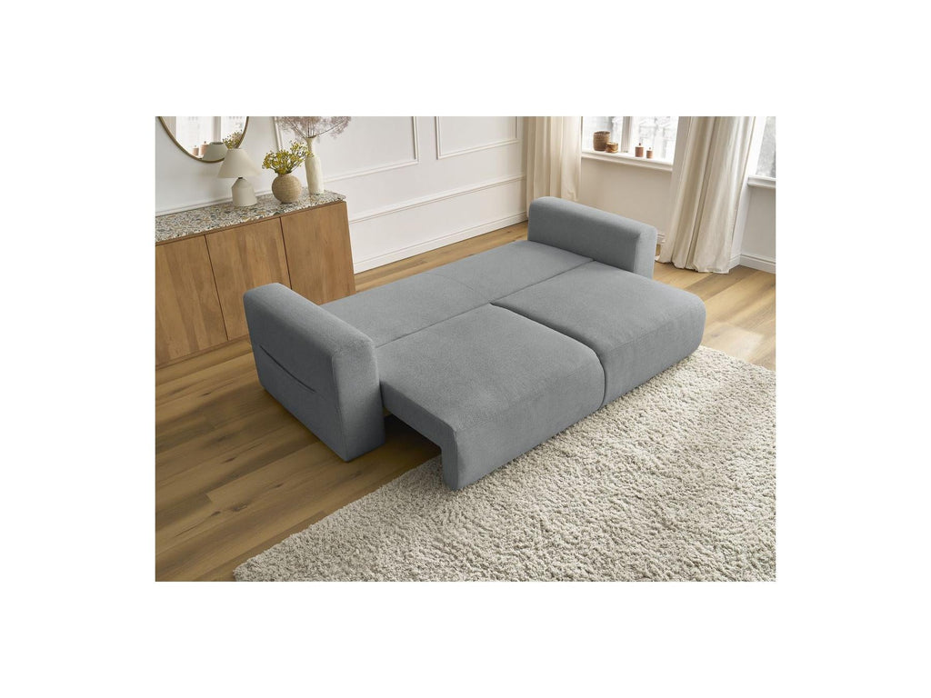 Sidonie - Canapé Droit Convertible - Tissu Chiné