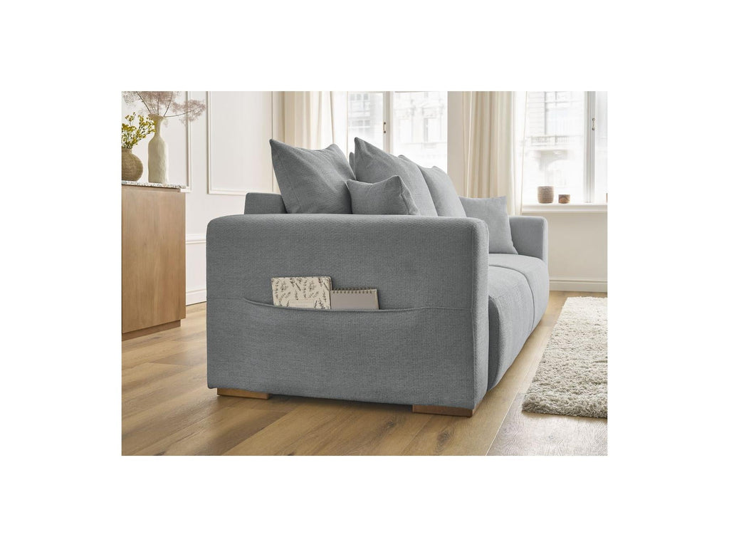 Sidonie - Canapé Droit Convertible - Tissu Chiné