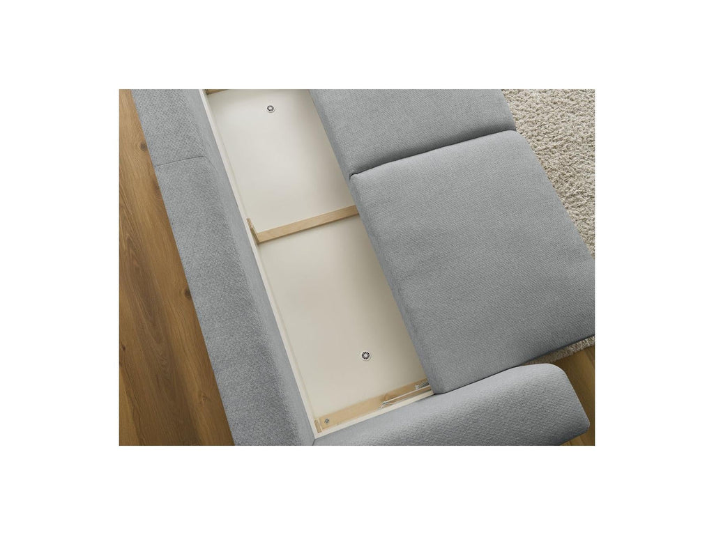 Sidonie - Canapé Droit Convertible - Tissu Chiné