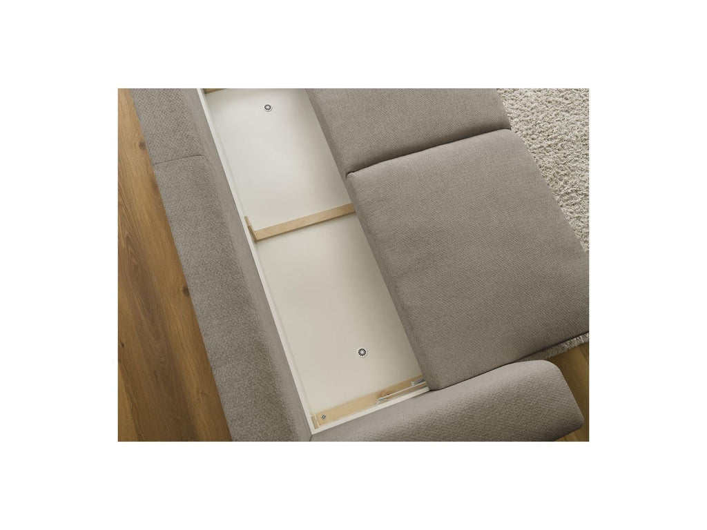 Sidonie - Canapé Droit Convertible - Tissu Chiné