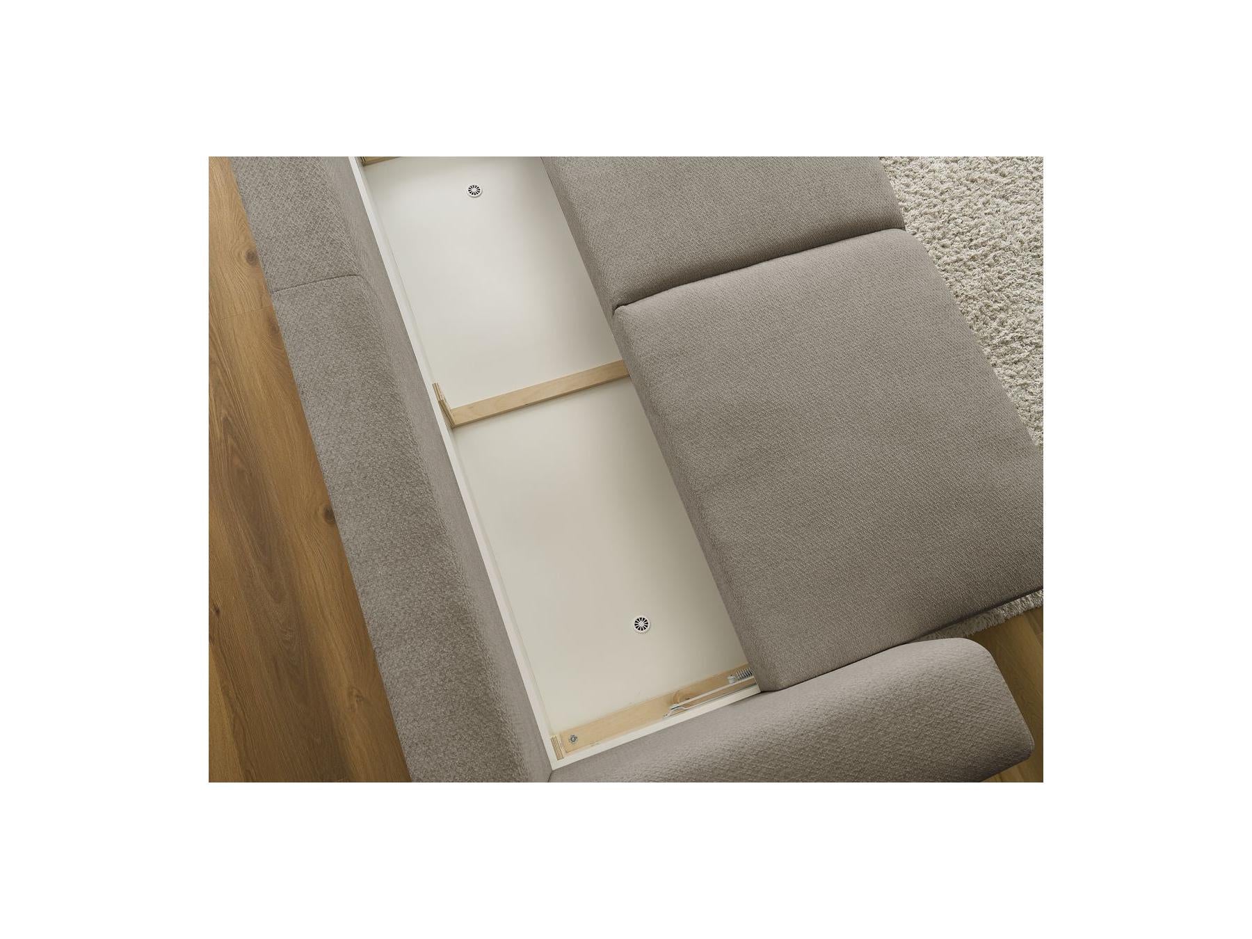 Sidonie - Canapé Droit Convertible - Tissu Chiné