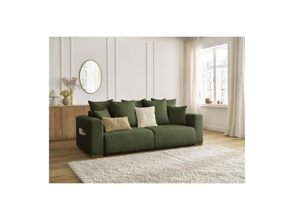Sidonie - Canapé Droit Convertible - Tissu Chiné