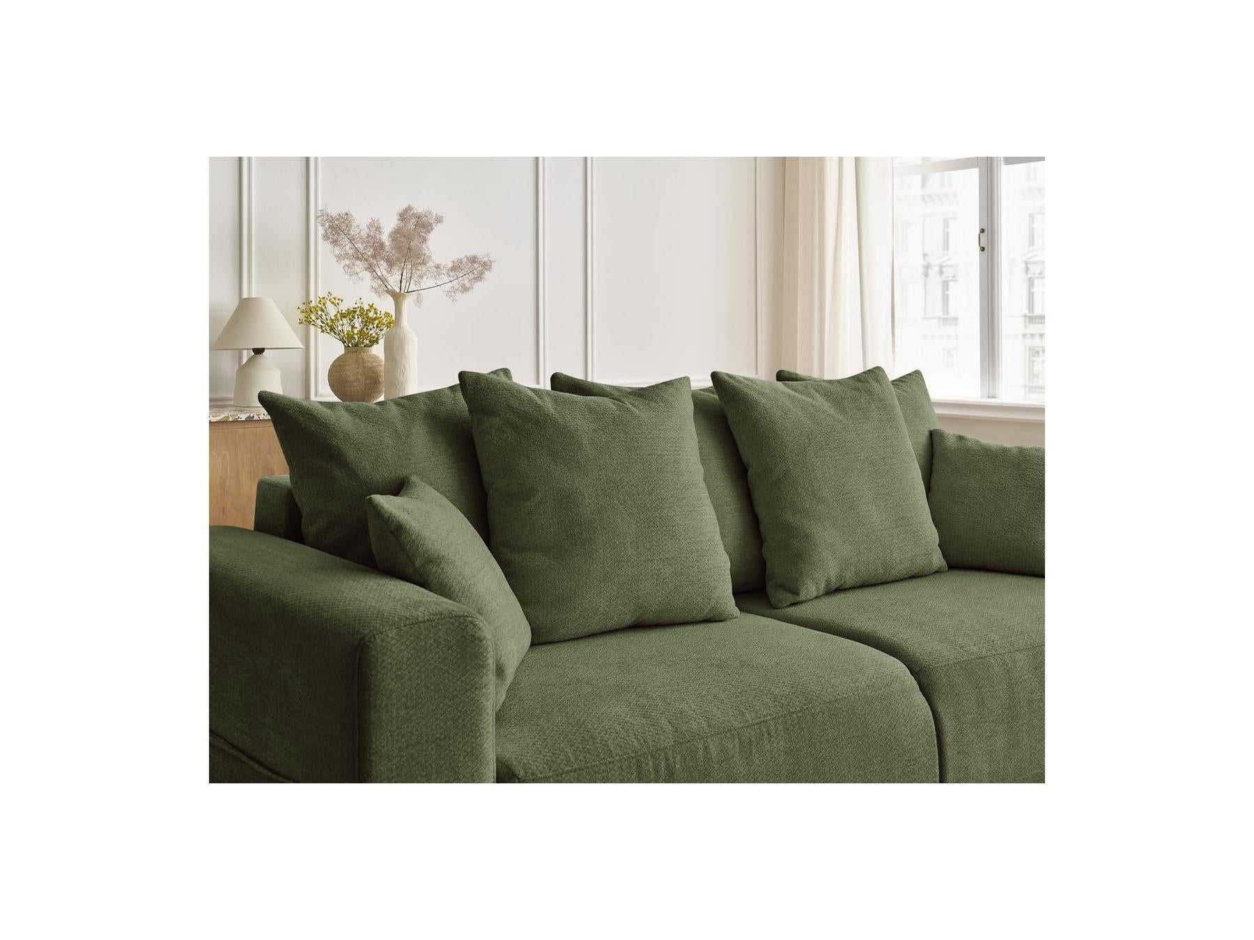 Sidonie - Canapé Droit Convertible - Tissu Chiné