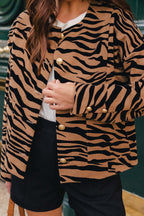 Veste Charonne Velour Zebre