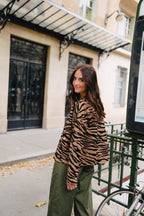 Veste Charonne Velour Zebre