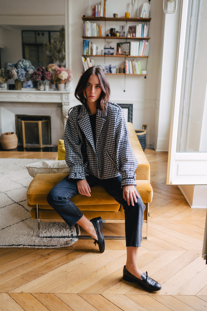 Veste Imane Damier Noir