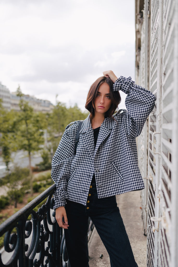 Veste Imane Damier Noir