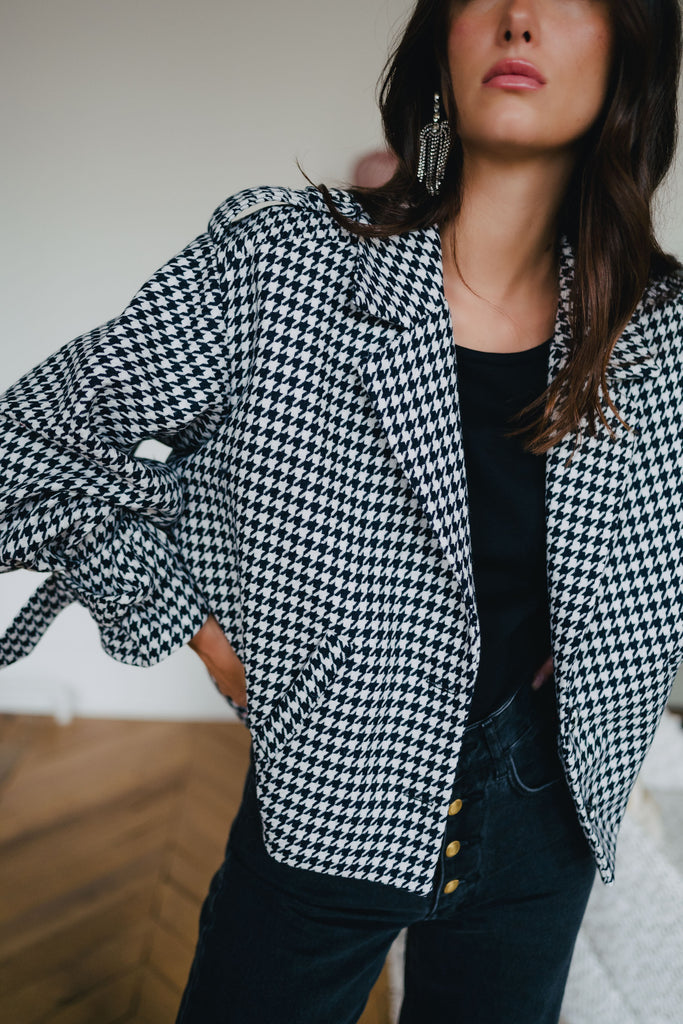 Veste Imane Damier Noir