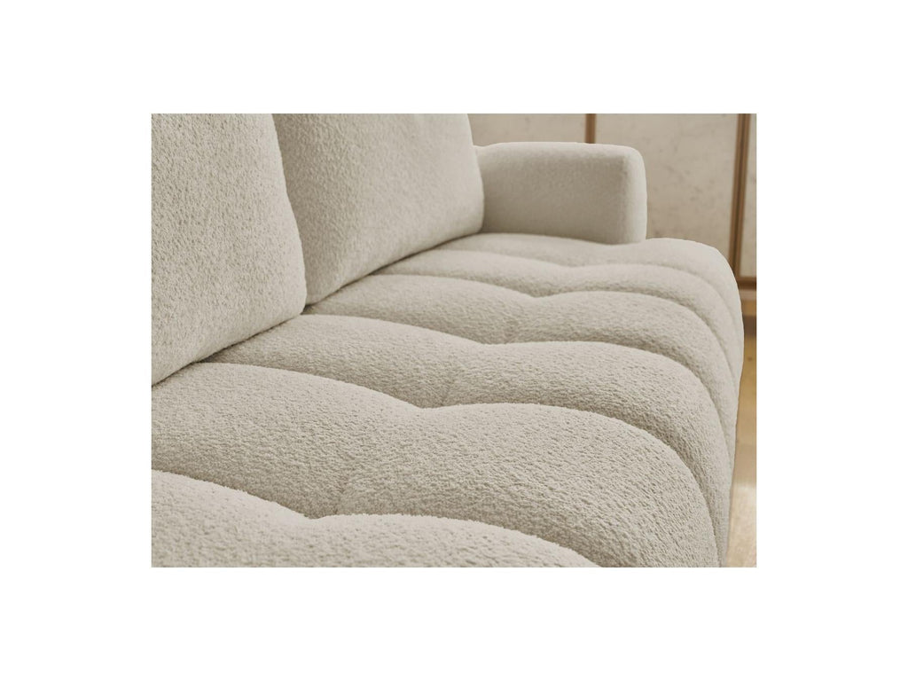 Fuji - Canapé Droit Convertible 3 Places - Tissu Bouclette