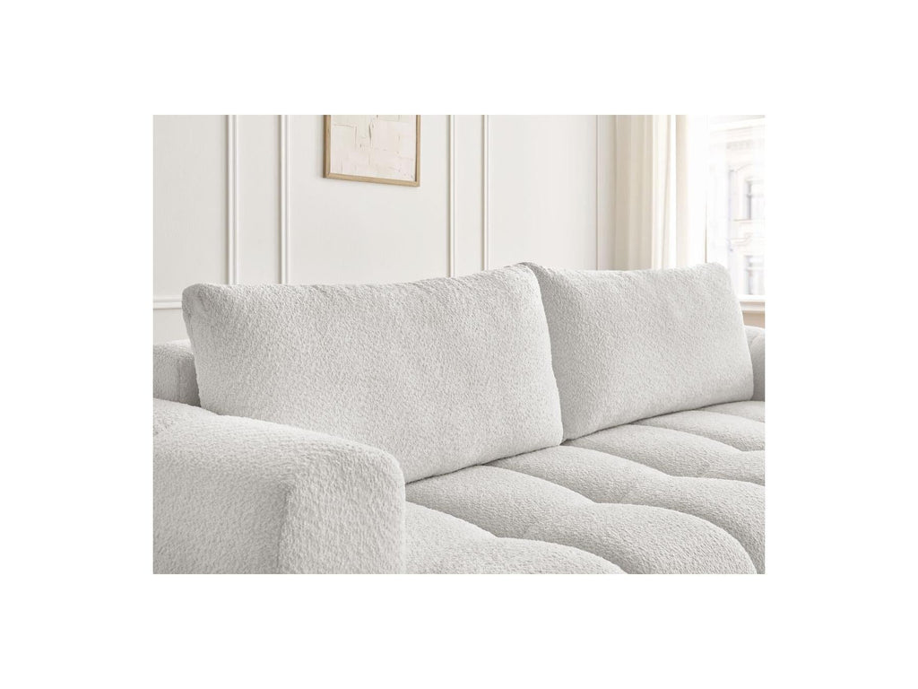 Fuji - Canapé Droit Convertible 3 Places - Tissu Bouclette