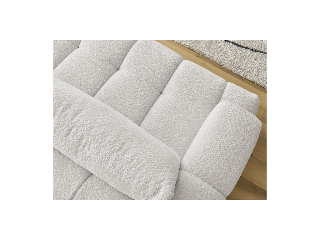 Fuji - Canapé Droit Convertible 3 Places - Tissu Bouclette
