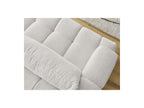Fuji - Canapé Droit Convertible 3 Places - Tissu Bouclette