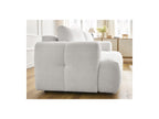 Fuji - Canapé Droit Convertible 3 Places - Tissu Bouclette
