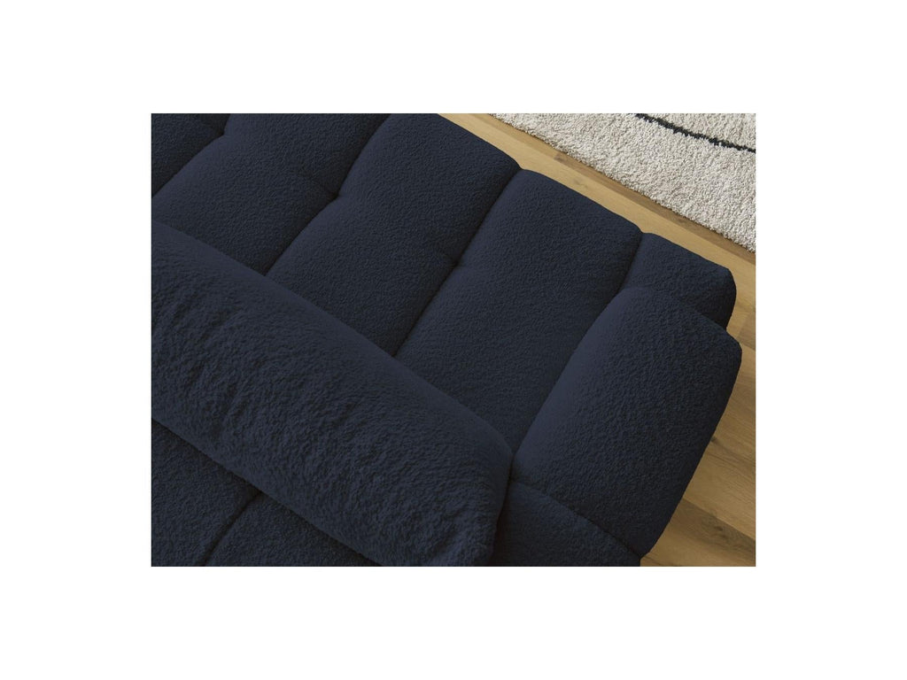 Fuji - Canapé Droit Convertible 3 Places - Tissu Bouclette