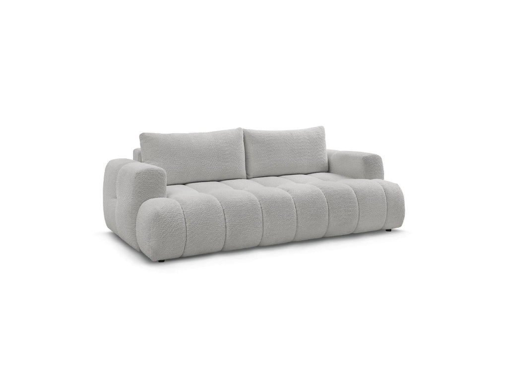 Fuji - Canapé Droit Convertible 3 Places - Tissu Bouclette