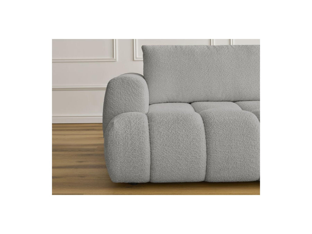 Fuji - Canapé Droit Convertible 3 Places - Tissu Bouclette