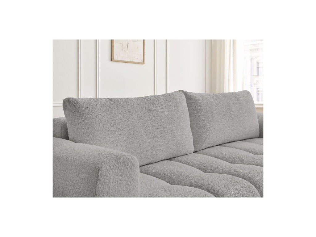 Fuji - Canapé Droit Convertible 3 Places - Tissu Bouclette
