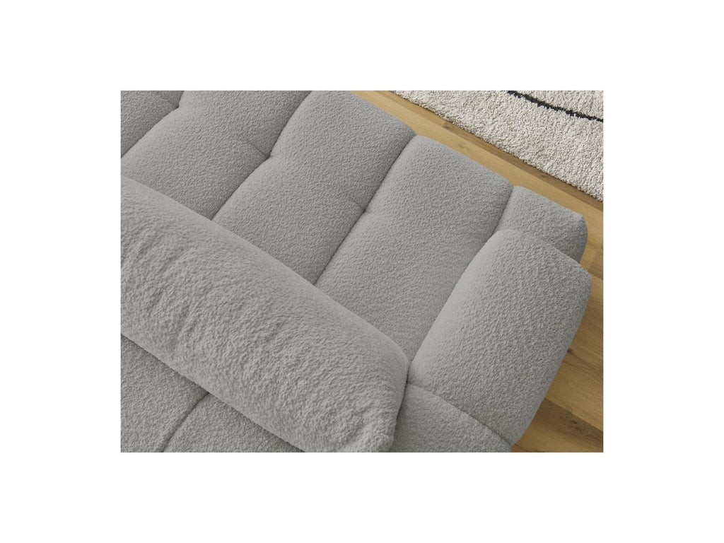 Fuji - Canapé Droit Convertible 3 Places - Tissu Bouclette