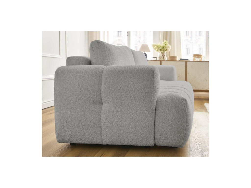 Fuji - Canapé Droit Convertible 3 Places - Tissu Bouclette