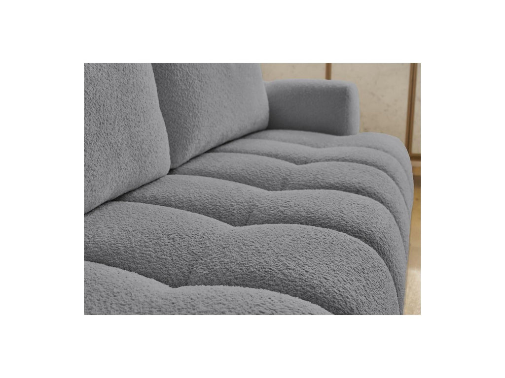 Fuji - Canapé Droit Convertible 3 Places - Tissu Bouclette