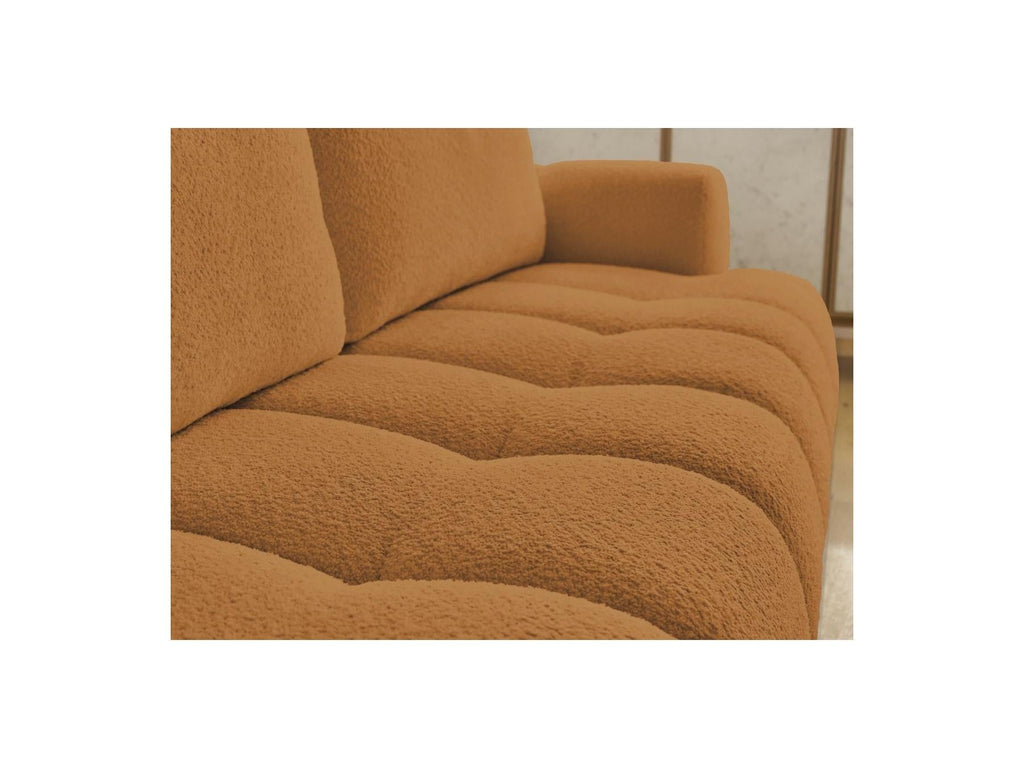 Fuji - Canapé Droit Convertible 3 Places - Tissu Bouclette