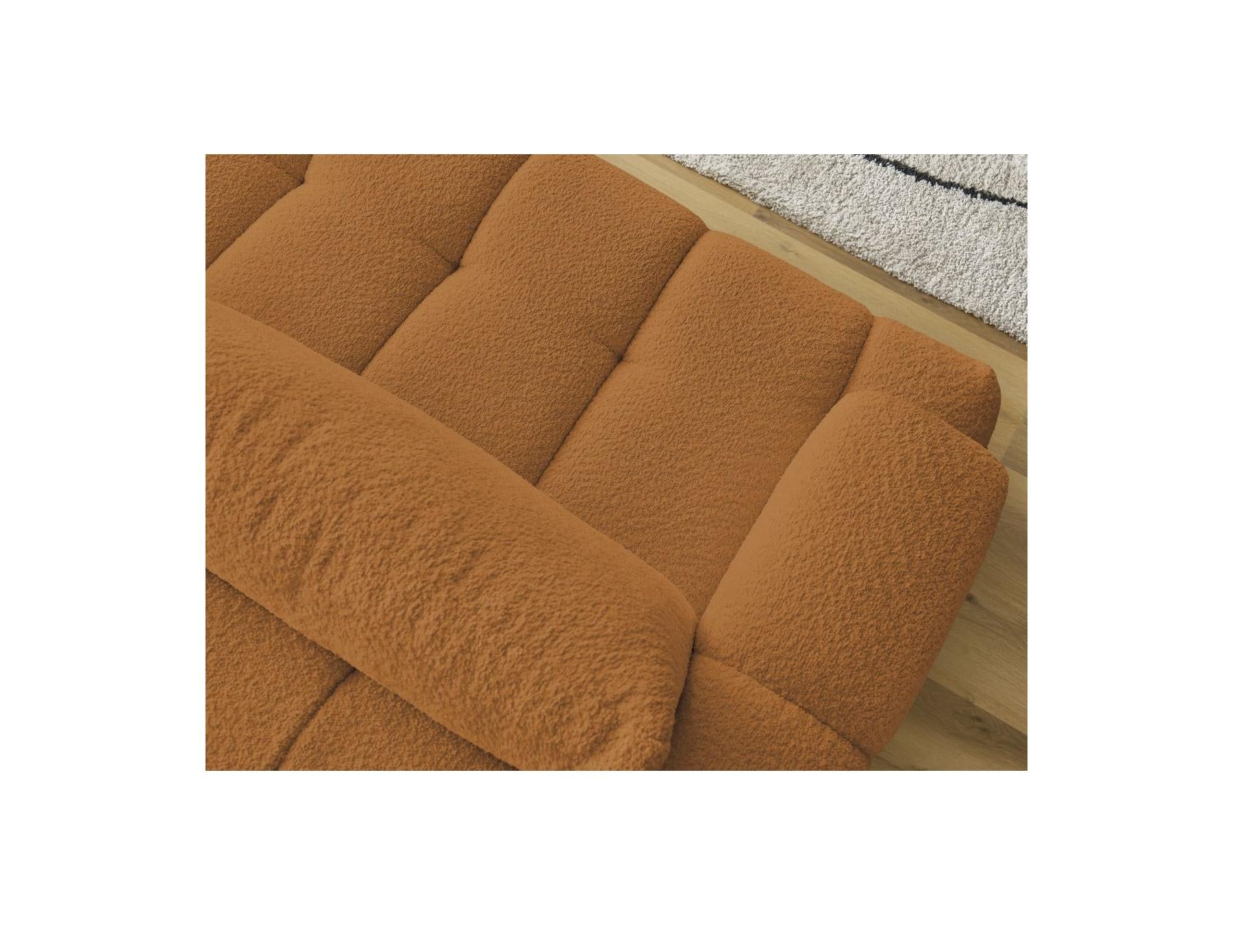 Fuji - Canapé Droit Convertible 3 Places - Tissu Bouclette