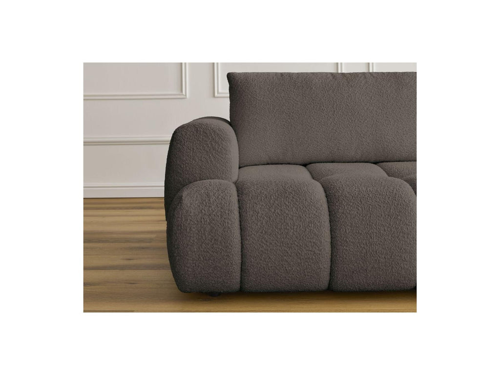 Fuji - Canapé Droit Convertible 3 Places - Tissu Bouclette